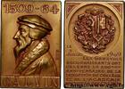 FRANCE Plaquette, 350e anniversaire du Collège et de l’Ac SUISSE 1909 (36mm, 22,09g, 12h) -