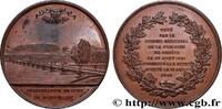 FRANCE Médaille, Inauguration du pont du Mont-Blanc - Gen PONTS Suisse, Genève 1862 (50,5mm, 74,27g, 12h) -