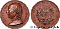FRANCE Médaille, Pierre Jean Béranger LITTÉRATURE : ÉCRIVAINS/ÉCRIVAINES - POÈTES 1856 (57,5mm, 124,24g, 12h) -