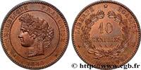 FRANCE 10 centimes Cérès III REPUBLIC Paris 1884 (30mm, 10,04g, 6h) -
