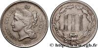 UNITED STATES OF AMERICA 3 Cents UNITED STATES OF AMERICA Philadelphie 1867 (17,5mm, 2,13g, 6h) -