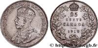 CANADA 25 Cents Georges V 1918 CANADA 1918 (23,5mm, 5,87g, 12h) fVZ 56.40 £ Tax included +  15.62 £ shipping