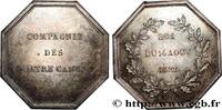 FRANCE COMPAGNIE DES QUATRE CANAUX PONTS ET CHAUSSÉES 1822 (33,5mm, 16,88g, 12h) -