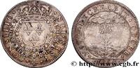 FRANCE Louis XIV CONSEIL DU ROI 1654 (27mm, 5,68g, 6h) -