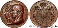 FRANCE Médaille, le roi et la reine de Sicile visitent la CHARLES X 1830 (50,5mm, 55,32g, 12h) -