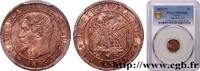 FRANCE Un centime Napoléon III, tête nue SECOND EMPIRE Lille 1853 (15,23mm, 1g, 6h) -