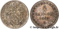 VATICAN AND PAPAL STATES 5 Baiocchi Pie IX an XIII VATICAN AND PAPAL STATES Rome 1858 (17mm, 1,42g, 6h) -