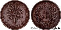 CANADA 1 Sou Province du Bas Canada Banque du Peuple, Mon CANADA N.D. (27mm, 6,78g, 6h) -