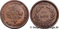 CANADA 1 Sou Province du Bas Canada Banque du Peuple, Mon CANADA n.d. (27mm, 7,70g, 6h) -