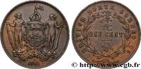 MALAYSIA - BRITISH NORTH BORNEO 1 Cent Compagnie britannique du Nord-Bornéo MALAYSIA - BRITISH NORTH BORNEO Heaton 1887 (29mm, 9,34g, 12h) -