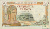 FRANCE 50 Francs CÉRÈS FRANCE 50 Francs CÉRÈS 1936 VF- -