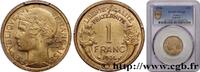 FRANCE 1 franc Morlon III REPUBLIC Paris 1936 (23mm, 4g, 6h) -