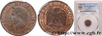 FRANCE Un centime Napoléon III, tête nue SECOND EMPIRE Marseille 1855 (15mm, 1,02g, 6h) -