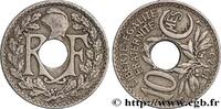 FRANCE 10 centimes Lindauer, Fauté Coins Tournés -11 min/ III REPUBLIC 1925 (21mm, 3,99g, 3h) -