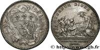 FRANCE Fécandiers de Lyon LYONNAISFABRIQUE DES ETOFFES DE SOIE, D'OR ET D'ARGENT 1745 (31mm, 10,63g, 6h) -