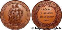 FRANCE Médaille, Rattachement de Genève à la Suisse SUISSE Suisse, Genève 1864 (46,5mm, 58,75g, 12h) -