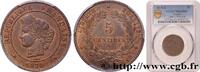FRANCE 5 centimes Cérès III REPUBLIC Paris 1878 (25mm, 5g, 6h) -