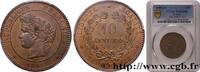 FRANCE 10 centimes Cérès III REPUBLIC Paris 1881 (30mm, 10g, 6h) -