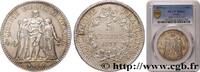 FRANCE 5 francs Hercule III REPUBLIC Paris 1877 (37mm, 25g, 6h) -