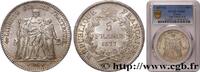 FRANCE 5 francs Hercule III REPUBLIC Bordeaux 1877 (37mm, 25g, 6h) -