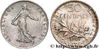 FRANCE 50 centimes Semeuse III REPUBLIC Paris 1901 (18mm, 2,50g, 6h) -