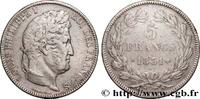 FRANCE 5 francs Ier type Domard, tranche en creux LOUIS-PHILIPPE I Lyon 1831 (37mm, 24,94g, 6h) -