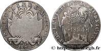 PERU 8 Reales armes / Vertu et Justice contremarquée PERU Lima 1824 (38mm, 26,60g, 6h) -