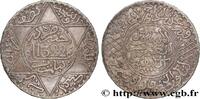 MOROCCO 5 Dirhams (1/2 Rial) Abdul Aziz I an 1322 MOROCCO Paris 1904 (31mm, 12,38g, 12h) -