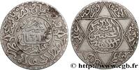 MOROCCO 2 1/2 Dirhams (1/4 Rial) Hassan I an 1311 MOROCCO Paris (1894) (25,60mm, 7,16g, 12h) -