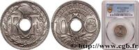 FRANCE 10 centimes Lindauer III REPUBLIC 1921 (21mm, 4g, 6h) -
