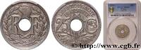 FRANCE 25 centimes Lindauer, Cmes souligné III REPUBLIC 1914 (24mm, 5g, 6h) -