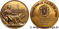 FRANCE Médaille, Offert par le maire de Lyon VILLES ET MAIRIES 69 - Lyon 2003 (80mm, 248,10g, 12h) -