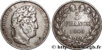 FRANCE 5 francs IIIe type Domard LOUIS-PHILIPPE I Lille 1845 (37mm, 24,73g, 6h) -