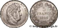 FRANCE 5 francs IIIe type Domard LOUIS-PHILIPPE I Paris 1846 (37,19mm, 25,00g, 6h) -