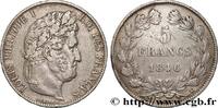 FRANCE 5 francs IIIe type Domard LOUIS-PHILIPPE I Bordeaux 1846 (37mm, 24,74g, 6h) -