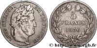 FRANCE 5 francs IIe type Domard LOUIS-PHILIPPE I Strasbourg 1836 (37mm, 24,70g, 6h) -