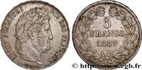 FRANCE 5 francs IIe type Domard LOUIS-PHILIPPE I Rouen 1837 (37,19mm, 25,06g, 6h) -