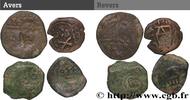 SPAIN - KINGDOM OF SPAIN - PHILIP IV Lot de quatre Contremarque de Maravedis SPAIN - KINGDOM OF SPAIN - PHILIP IV millésimes divers (mm, g, 6h) -