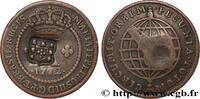 BRAZIL - PRINCE JOHN REGENT 20 Réis contremarqué sur une 10 Réis de 1782 BRAZIL - PRINCE JOHN REGENT Lisbonne (1809) (31mm, 6,98g, 12h) -