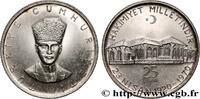 TURKEY 25 Lira Proof Assemblée Nationale TURKEY Istanbul 1970 (32,1mm, 14,66g, 6h) -