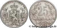 NORWAY 25 Ore oscar II NORWAY 1902 (17mm, 2,46g, 12h) -
