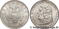 AUSTRIA 2 Schilling 200e anniversaire de la mort du Prince AUSTRIA 1936 (29mm, 12,03g, h) -