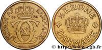 DENMARK 1/2 Kroner Christian X DENMARK Copenhague 1924 (20mm, 3,20g, 12h) -