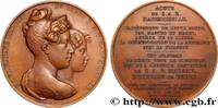 FRANCE Médaille, Achèvement de la route Mademoiselle entr CHARLES X 1829 (51mm, 52,26g, 12h) -