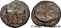 THE JULIO-CLAUDIANS (27 BC to 69 AD) Dupondius COL NEM (as) NEMAUSUS - NIMES - AUGUSTUS and AGRIPPA Nîmes (30) c. 10-14 AD. (27mm, 13,00g, 7h) -