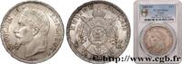 FRANCE 5 francs Napoléon III, tête laurée SECOND EMPIRE Strasbourg 1869 (37mm, 25,00g, 6h) -