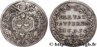 ITALY - PAPAL STATES - INNOCENT XII (Antonio Pigna 1 Giulio An V ITALY - PAPAL STATES - INNOCENT XII (Antonio Pignatelli) Rome 1695 (25,60mm, 3,02g, 12h) -