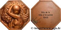 FRANCE Médaille, Prix de la ville VILLES 33 - Arcachon 1963 (50,5mm, 72,98g, 12h) -
