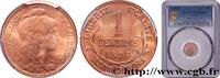 FRANCE 1 centime Daniel-Dupuis III REPUBLIC Paris 1898 (15mm, g, 6h) -