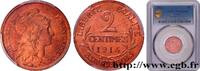FRANCE 2 centimes Daniel-Dupuis III REPUBLIC Paris 1914 (20mm, 2g, 6h) -